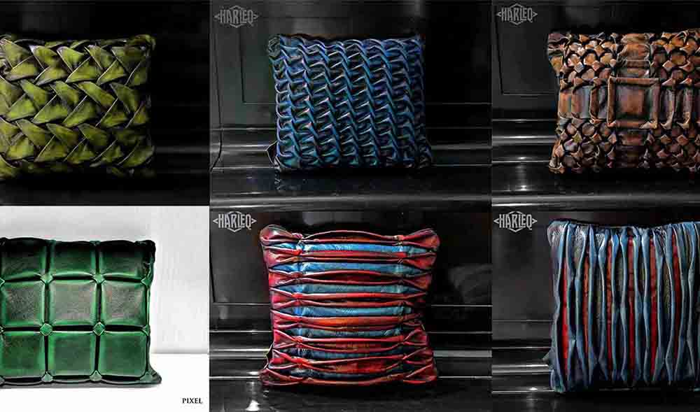 originali cuscini in pelle made in italy design