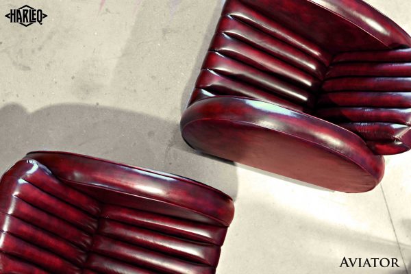 Harleq Aviator Sofa, Divano Art Deco, Design Moderno